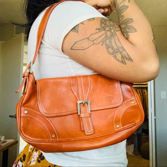 Vintage Medici leather handbag - Picture 4 of 4